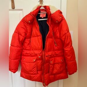 J. Crew Chateau Puffer with Primaloft Size XL color Brilliant Sunset